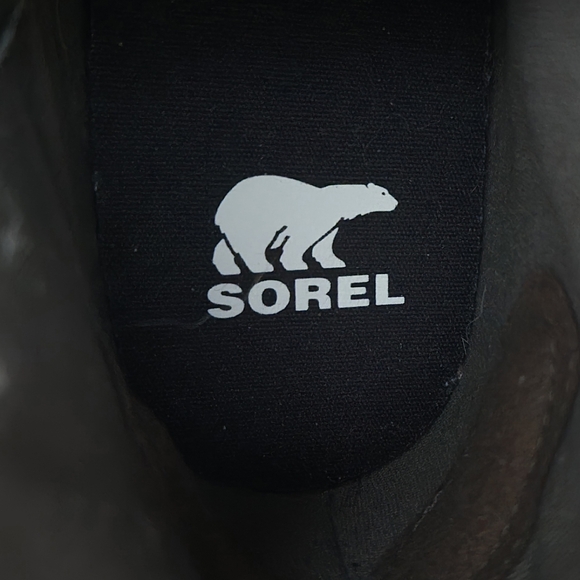 SOREL Distressed Leather Zippered Ankle Boots Tan Brown sz 7 - Picture 10 of 10